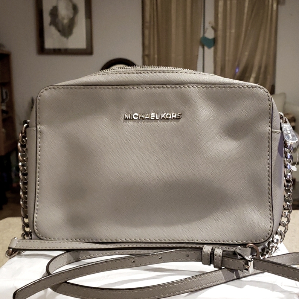 MICHAEL KORS GREY CROSSBODY